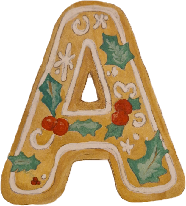 Motiv Christmas Letter A
